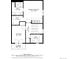 Detailed floor plan showcasing the layout of the second floor of the home at 999 N Emerson St # 9, Denver, CO 80218