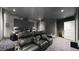 Home theater with plush seating and a projector screen for an immersive viewing experience at 6945 N Fargo Trl, Littleton, CO 80125