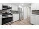 Modern kitchen featuring stainless steel appliances, sleek countertops, and ample cabinet space at 8092 Ponderosa Ln, Parker, CO 80138