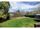 A spacious backyard with a well-maintained lawn and a wooden fence, offering privacy and plenty of space at 879 E 133Rd Ave, Thornton, CO 80241