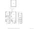 Three-story floor plan featuring garage, deck, patio, kitchen, living room, and bedrooms at 4129 Zenobia St, Denver, CO 80212