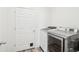 The laundry room features modern appliances and plenty of space for folding, ensuring convenience at 2122 Opal Ave, Brighton, CO 80603