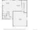Detailed floor plan showcasing the layout of the kitchen, living room, garage, and dining area at 25621 E Cedar Pl, Aurora, CO 80018