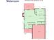Floorplan for the first floor with living room, kitchen, and garage at 8034 Decatur St, Westminster, CO 80031