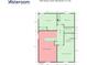 Second floor plan featuring three bedrooms, two bathrooms, hallway, and open-to-below space with accurate measurements at 8034 Decatur St, Westminster, CO 80031
