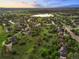Aerial view of community with many houses and trees at 5602 Silver Bluff Ct, Parker, CO 80134