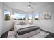 Inviting bedroom with neutral tones, large windows, and a comfortable bed for a relaxing retreat at 5602 Silver Bluff Ct, Parker, CO 80134