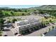 Aerial view of a commercial building with solar panels on the roof at 615 24Th St # 104, Golden, CO 80401