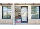 Inviting front entrance featuring a modern glass door and large windows for natural light with stone accents at 615 24Th St # 104, Golden, CO 80401