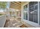 Private patio space with sliding glass door access to the interior at 12685 E Pacific Cir # B, Aurora, CO 80014