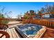 Exterior view of hot tub on a wooden deck at 8090 Newton St, Westminster, CO 80031