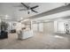 Finished basement offering ample space for recreation and relaxation with neutral walls at 13087 Krameria St, Thornton, CO 80602