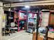 Unfinished basement with shelving and storage at 984 S Braun Dr, Lakewood, CO 80228