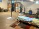 Spacious unfinished basement with storage and workout equipment at 984 S Braun Dr, Lakewood, CO 80228