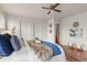 Main bedroom with wood floors, ensuite bath and walk in closet at 5453 S Quatar Ct, Aurora, CO 80015