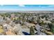 Panoramic aerial view of residential neighborhood with tree-lined streets in quiet suburb at 5666 S Havana Ct, Englewood, CO 80111