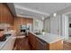 Contemporary kitchen with stainless steel appliances, a large island, and modern finishes at 4200 W 17Th Ave # 625, Denver, CO 80204