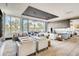 Modern lounge features comfortable seating and a fireplace, perfect for relaxation and socializing at 4200 W 17Th Ave # 625, Denver, CO 80204