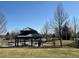 Gazebo on manicured grounds offering a relaxing community space at 20451 Kelly Pl, Denver, CO 80249