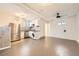 Basement kitchen with stainless steel appliances and laundry facilities at 3521 Osage St, Denver, CO 80211