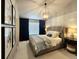 Well-lit bedroom features high ceilings, stylish furniture and a gorgeous window with a view at 13640 Garfield St # A, Thornton, CO 80602