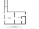 Basement floor plan featuring a room and basement area with indicated dimensions at 3270 Depew St, Wheat Ridge, CO 80212