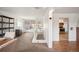 Welcoming dining area that flows to the living room, kitchen, and access to back yard at 4731 S Acoma St, Englewood, CO 80110
