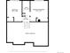 Detailed floor plan showcasing the layout of the lower level, including bedrooms and bath at 17325 E Rice Cir # F, Aurora, CO 80015