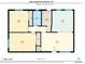 Detailed floor plan showcasing layout, room dimensions, and square footage of this home at 3376 Jasmine St, Denver, CO 80207