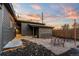 Cozy backyard features a patio area and string lights at 8120 W 54Th Pl, Arvada, CO 80002