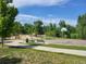 Park with playground, basketball court, and open green space at 939 Knox Ct, Denver, CO 80204