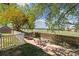 Backyard featuring a brick patio, garden space and beautiful views at 1309 Alexandria St, Lafayette, CO 80026