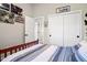 Bedroom with closet and truck themed decorations at 16084 Stonebriar Dr, Parker, CO 80134