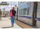 Commuters board at the Ward RTD station, providing convenient public transportation options in the area at 5292 Columbine Ln, Denver, CO 80221