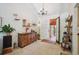 Stylish living room featuring built-in shelving and wooden furniture at 6360 S Kendall St, Littleton, CO 80123