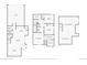 Floor 1 plan featuring the garage, kitchen, living and dining rooms, a bathroom, and stairs to the second floor at 765 N Shawnee St, Aurora, CO 80018