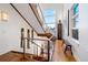 Stylish staircase with unique decorations and natural light at 402 Garfield St, Denver, CO 80206