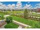 Overhead view of the neighborhood green space and recreation area, landscaped with pathways at 21345 E 59Th Dr, Aurora, CO 80019