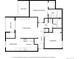 Detailed floor plan showcasing the layout of the home including two balconies and bathrooms at 3141 S Tamarac Dr # 202E, Denver, CO 80231