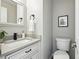 Stylish half bath featuring modern fixtures and a clean, minimalist design at 10320 W 35Th Ave, Wheat Ridge, CO 80033