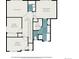 Floorplan of a home featuring primary bedroom, primary bath, bedrooms, hall and W.I.C at 6147 N Flanders St, Aurora, CO 80019