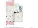 Floorplan of a home featuring living room, dining area, porch, covered deck, kitchen and garage at 6147 N Flanders St, Aurora, CO 80019