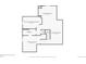 A basement plan that shows finished and unfinished basement areas and a bathroom at 16234 E Belleview Dr, Centennial, CO 80015