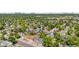 Expansive aerial view of a quiet suburban neighborhood with mature trees and well-maintained homes at 6604 S Dahlia Cir, Centennial, CO 80121