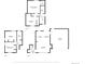 Detailed floor plan showcasing layout of all three levels with dimensions for each room at 6604 S Dahlia Cir, Centennial, CO 80121