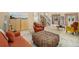 Comfortable living room features an area rug, an accent chair, and a view of the stairs to the second floor at 1153 Village Cir, Erie, CO 80516
