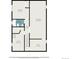 Second-story floor plan layout including bedrooms, living area, and kitchen at 8244 Clemson Ln, Westminster, CO 80031