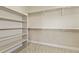 Spacious walk-in closet featuring neutral carpet, open shelving, and plenty of hanging storage at 20132 Spruce Point Pl, Parker, CO 80134