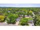 Aerial view of a suburban neighborhood with tree-lined streets and well-maintained homes at 5987 W Ken Caryl Pl, Littleton, CO 80128