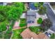 This is an aerial view of the home with a spacious backyard and nice landscaping at 15918 E Flora Pl, Aurora, CO 80013